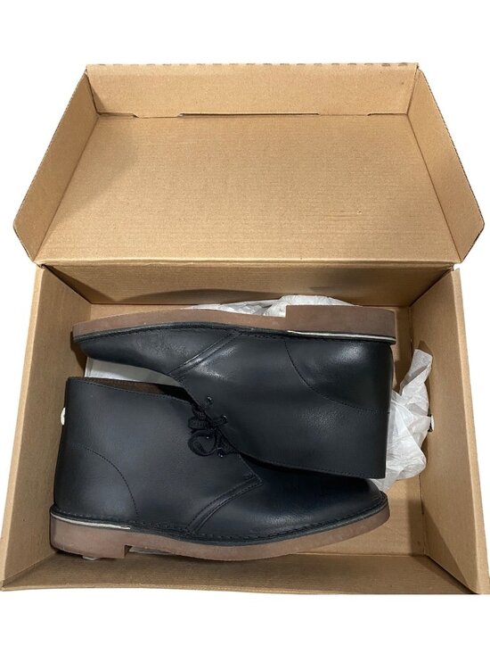 Clarks Mens Black Bushacre 2 Leather Desert Boots Size 11M Casual Lace-Up Shoes main image 12